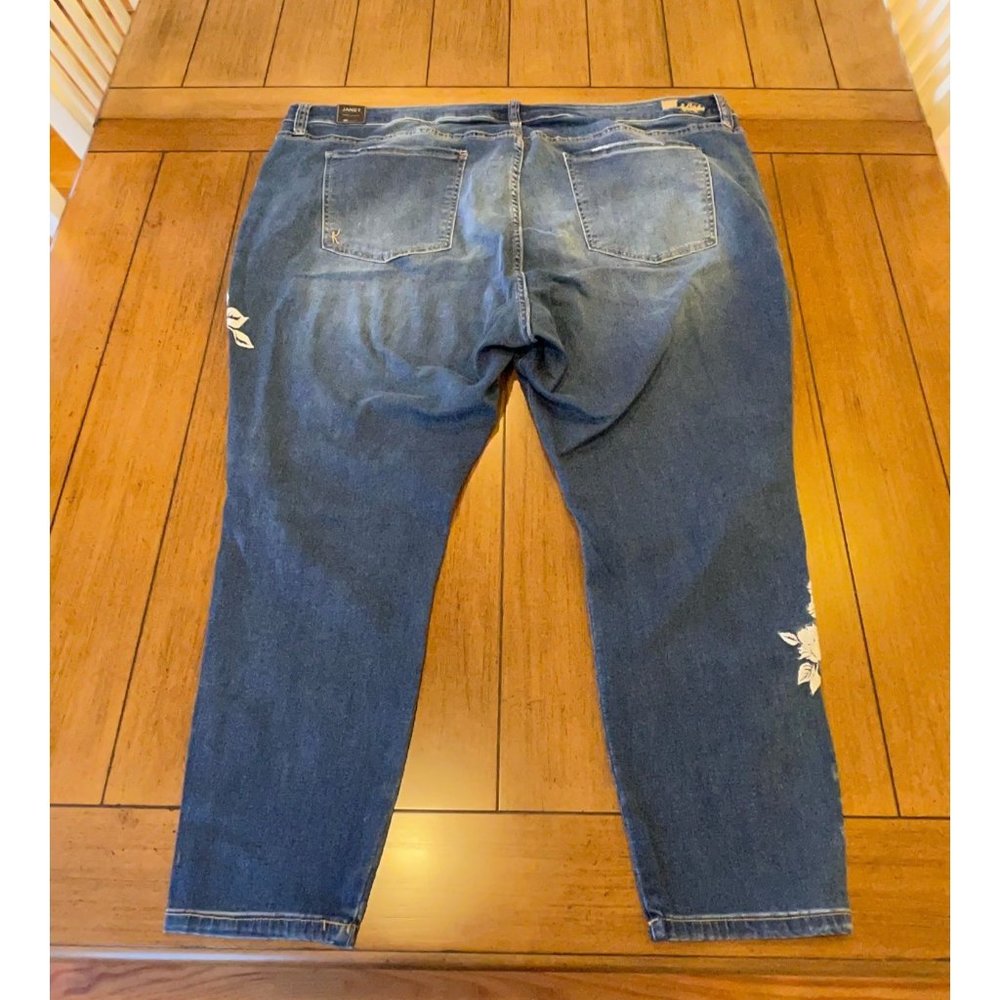 Kut From The Kloth Janet Ankle Skinny Embroidered Jeans 24W NWT - Picture 5 of 14